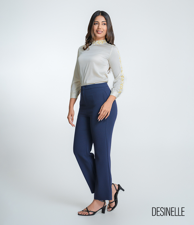 Bootleg Navy Pant