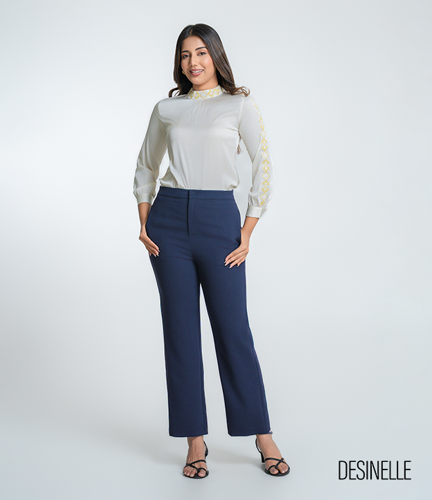 Bootleg Navy Pant