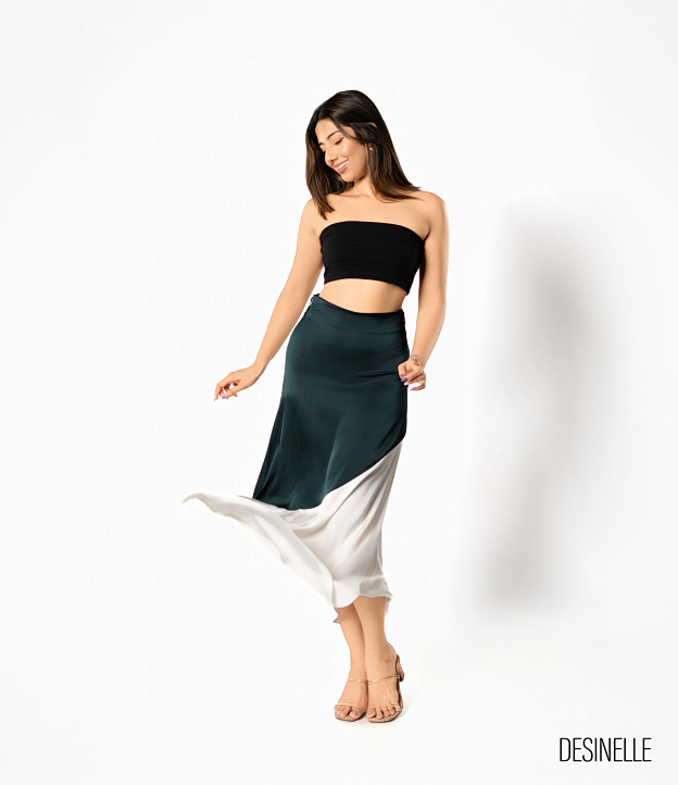 DESINELLE Eclipse Maxi Skirt Green