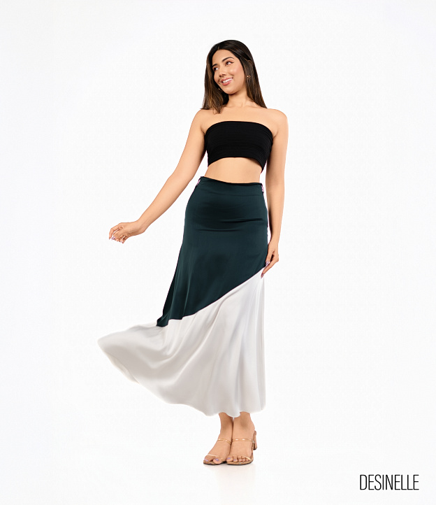 DESINELLE Eclipse Maxi Skirt Green